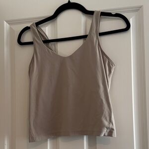 Women's Tan Sleeveless Top